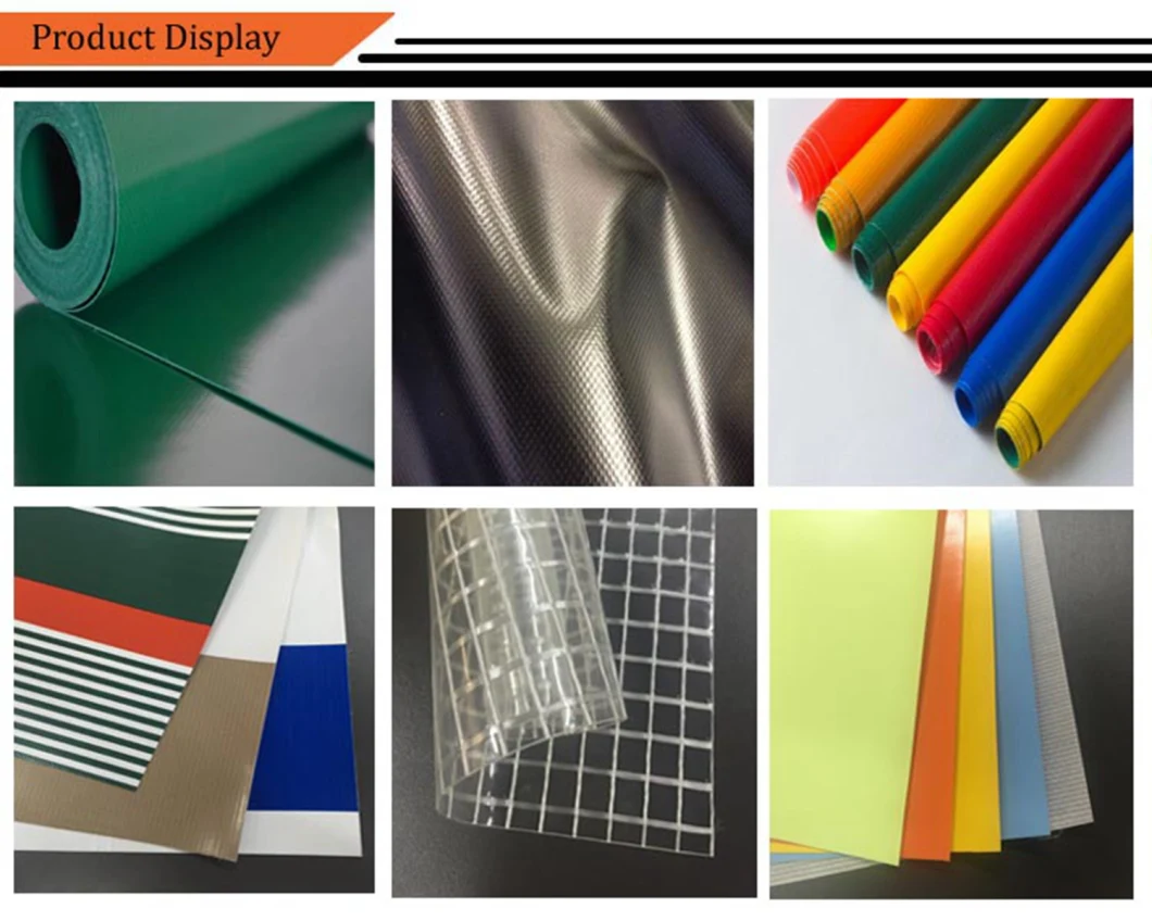 Grey PVC Coated Fabric for Inflatable Boat and PVC Coated Transparent Fabric