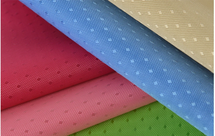 PVC Rubber Coated Fashion Dobby Starshine Fabric for Shopping Traveling Bags