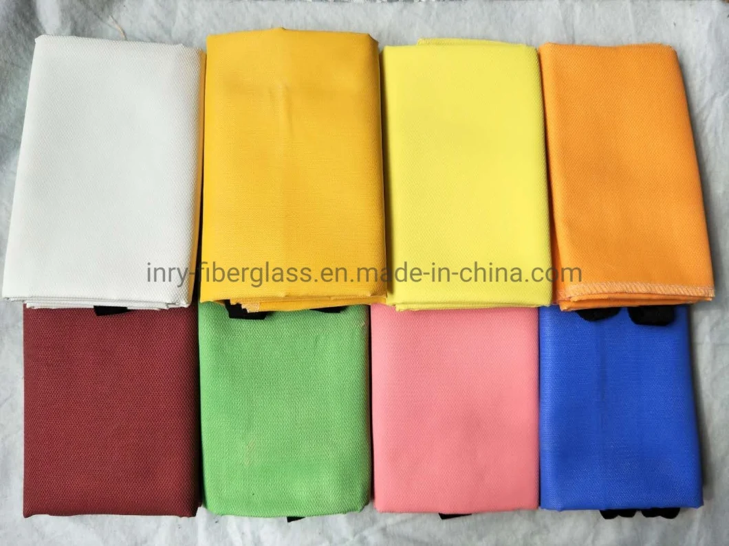 White High Quality Premium Silicone Rubber Coated Fabric Welding White Fire Blanket