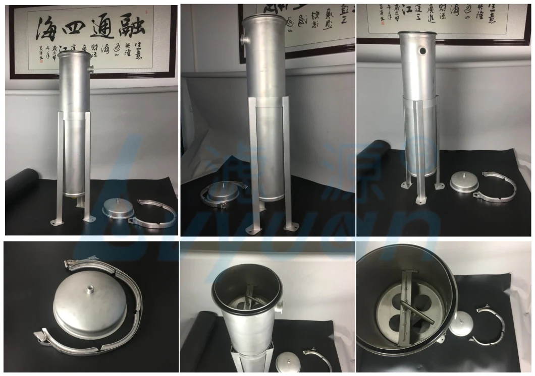 SS304 SS316 Food Grade Water Bag Filter Stainless Steel Bag Filter Housing for Liquid Filtration