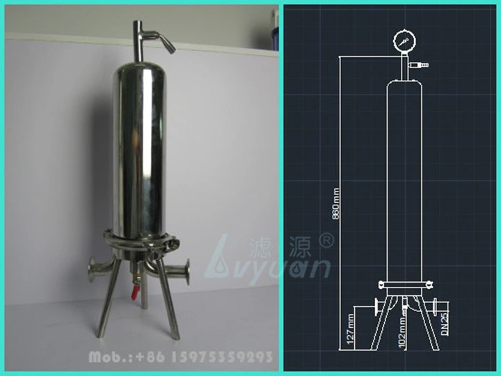 Chemical Filtration Polished Ss 316 Cartridge Filter Housing/Stainless Steel Filter Housing for Sediment Polypropylene Filter