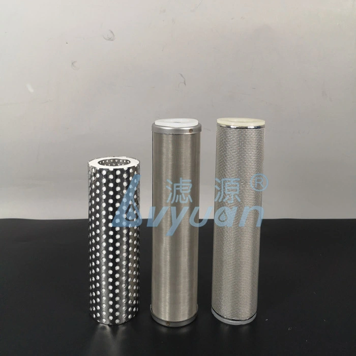 10/20 Inch Sintered Candle Type Liquid Filter 10 Microns DOE Sintered Metal Filter Cartridge with Plastic EPDM/Silicone Gasket