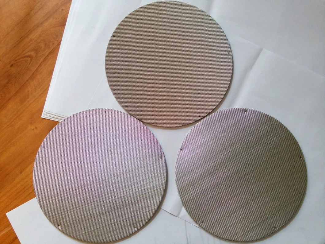 304 316 Stainless Steel Multi-Layered Round Screen Filter Disc