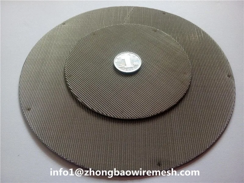 Ss304, 304L, 316, 316L Filter Disc, Extruder Screen Disc