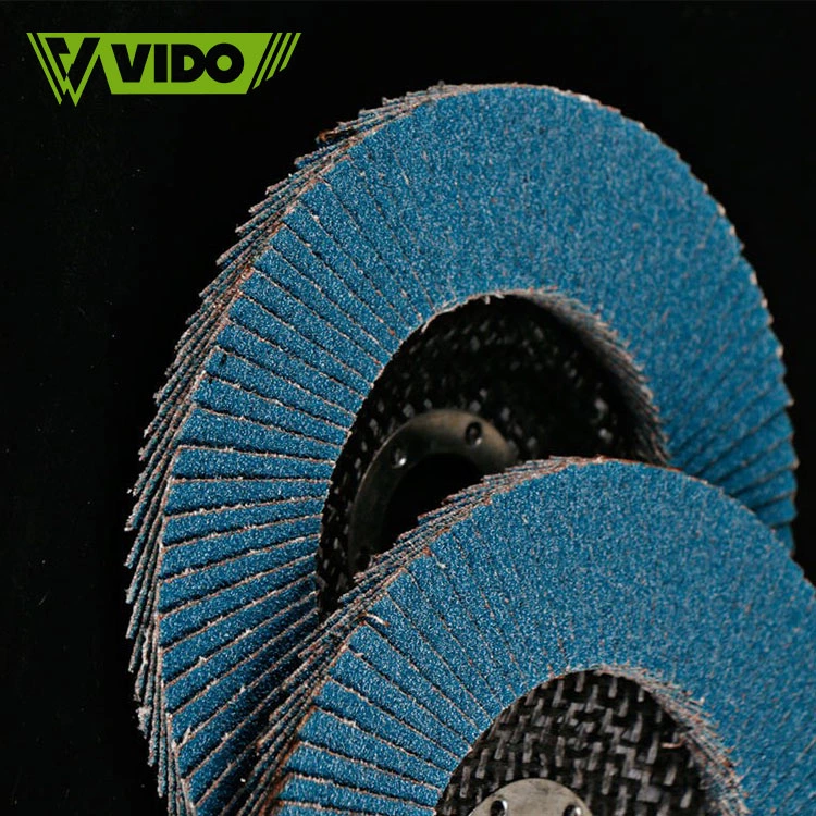 Vido Calcined Zirconium 100mm 4in P60 Grinder Flap Disc for Stainless Steel and Steel Grinding