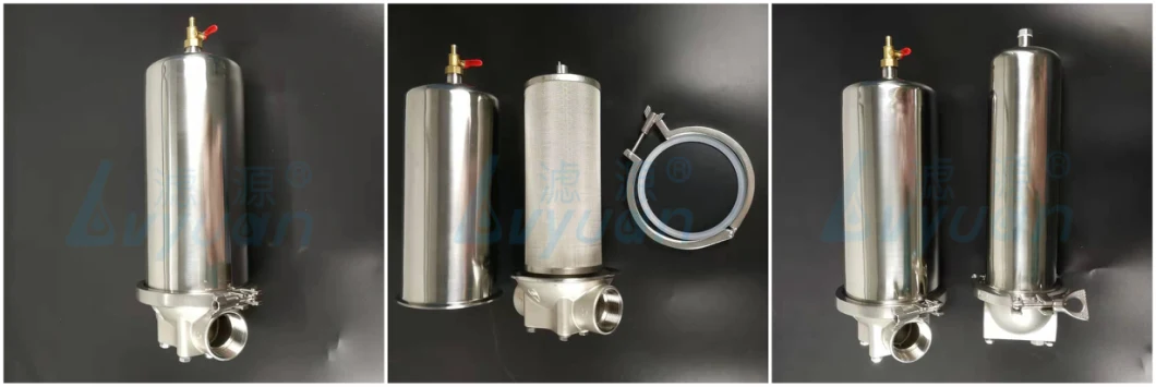 Stainless Steel Cartridge Filter Housing /Water Filter 10 Inch Filter Housing Clamp for Wine/Beer Filtration