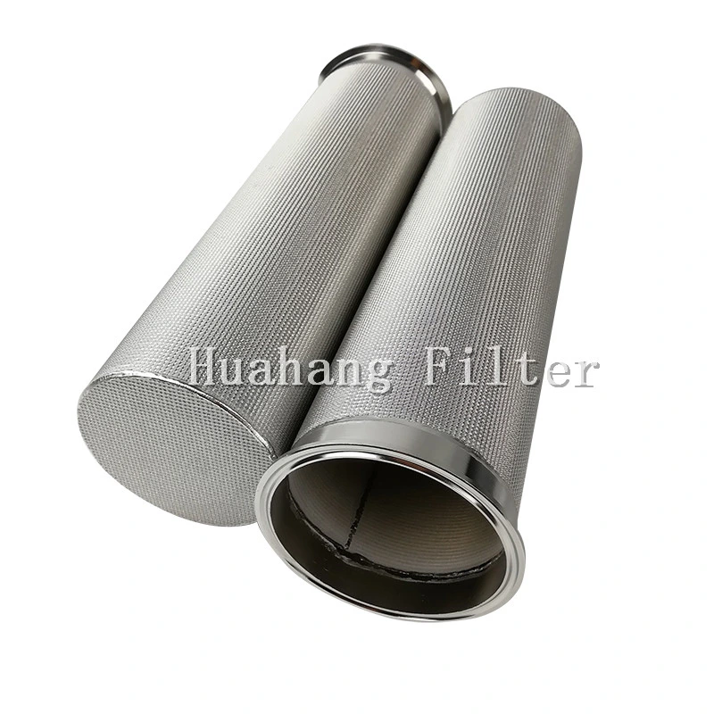 five layers stainless steel sintered polymer candle filter cartridge for laboratory