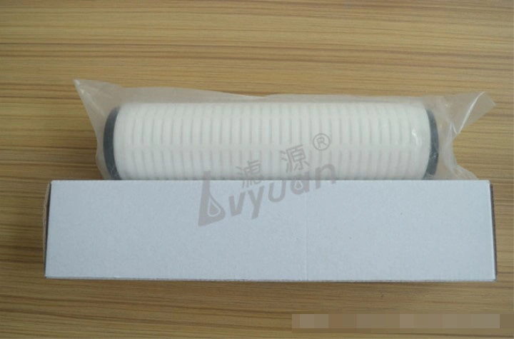 Absoluted Rate 0.1 0.2 Microns Membrane Pleated Filter Pes Pleated Cartridge Filter for Air Water Filtration