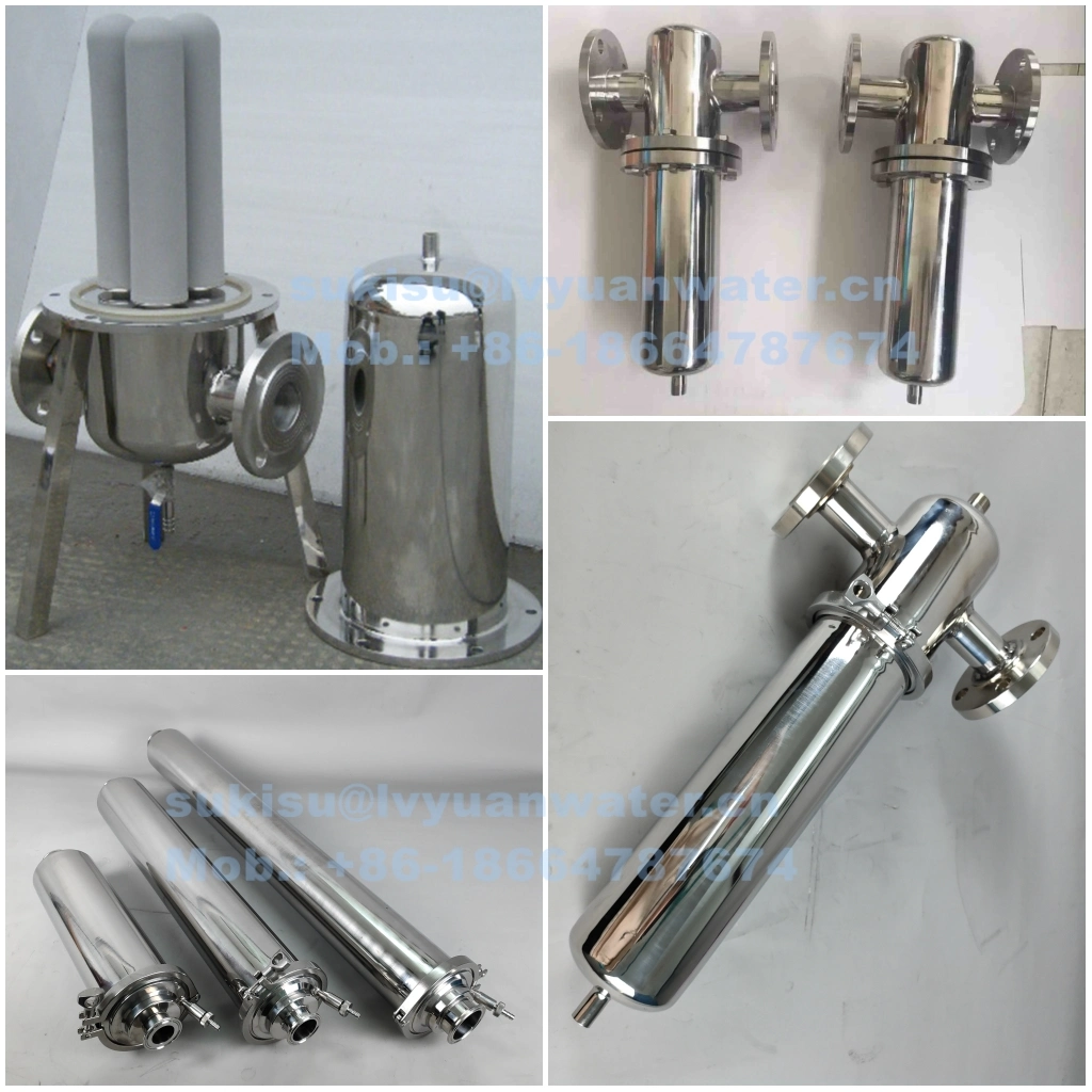 Guangzhou Factory Sanitary Tri-Clamp Ss 316L 304 Tube Stainless Steel Dairy Inline Pipe Filter Housing for Milk Filter