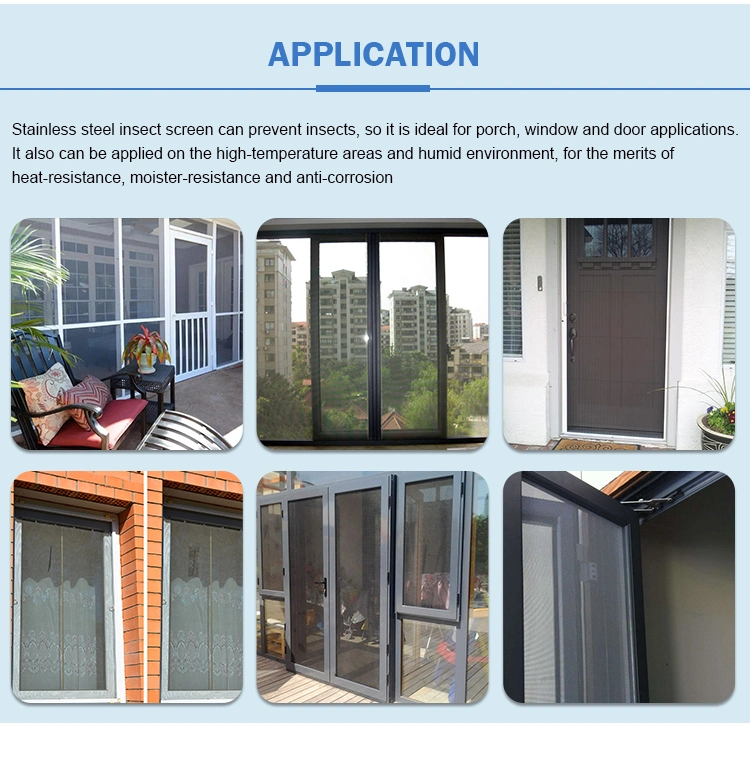 Stainless Steel Window Screening Insect Wire Mesh Cloth Screen