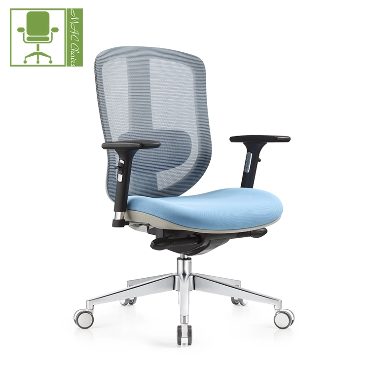 Hot Sale Aluminium Back Frame Mesh Revolving Office Chair with Ergonomic Design