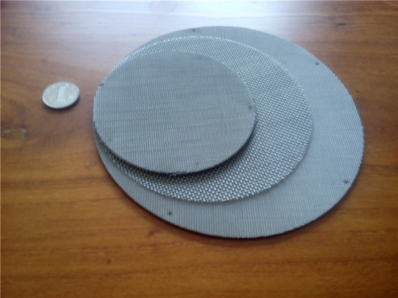 250 Mesh, 0.04 mm Wire, Ss304, 304L, 316, 316L Filter Disc Screen, Extruder Screen, Filter Pack