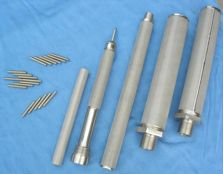 304 316 Cleanable Stainless Steel Pleated / Perforated Sintered Filter Cylinder/Filter Tube/Filter Cartridge