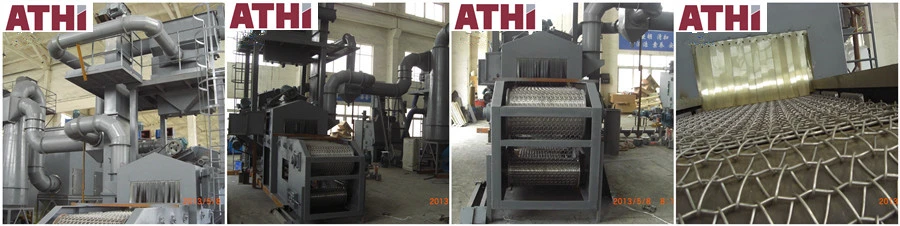 Metal Wire Mesh Belt Pass Through Type Shot Blast Cleaning Machine for Structural Frame Steel Parts