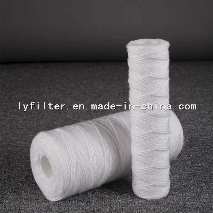 10 Micron 30 Inch String Wound PP Spun Filter Cartridge with 222/226/Fin End Cap