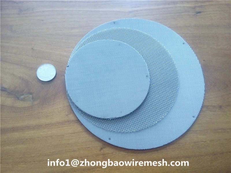 20, 40, 60, 80, 100, 120 Mesh Plastic Extruder Filter Disc, Filter Pack, Filter Screen