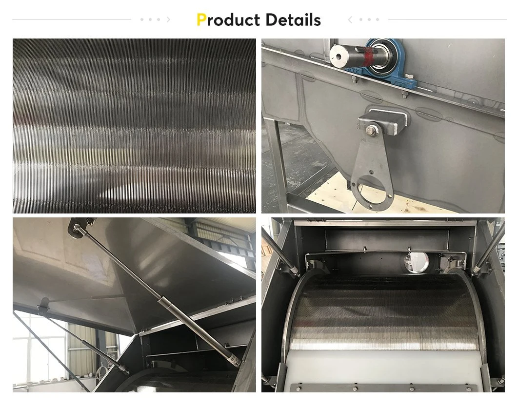 Self Cleaning Externally Fed Rotary Drum Screen and Fine Screen