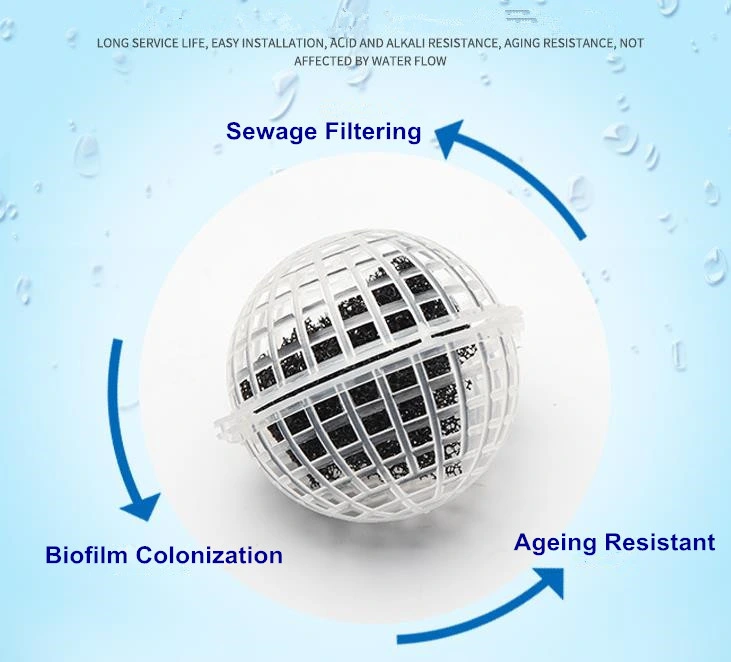 Factory Sale Floating Bio Filter Media Bio Water Ball for Waste Water Treatment