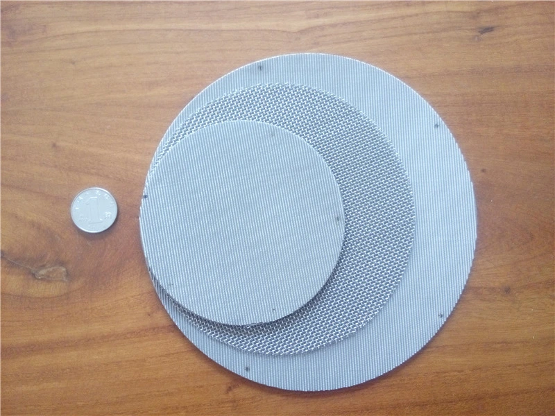 250 Mesh, 0.04 mm Wire, Ss304, 304L, 316, 316L Filter Disc Screen, Extruder Screen, Filter Pack