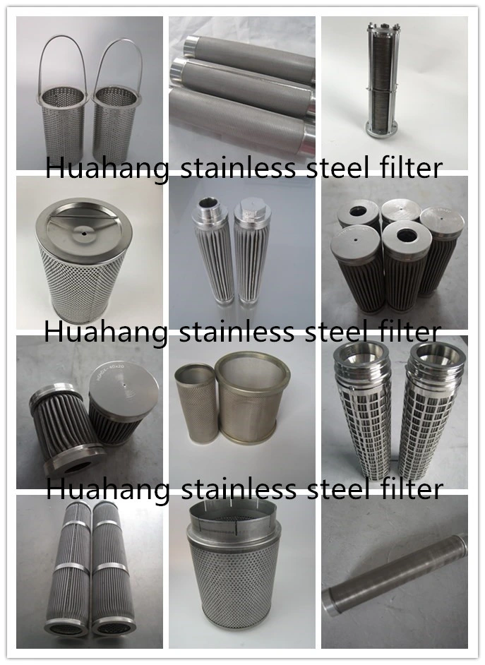 Stainless Steel pleated filter wire mesh cartridge filter