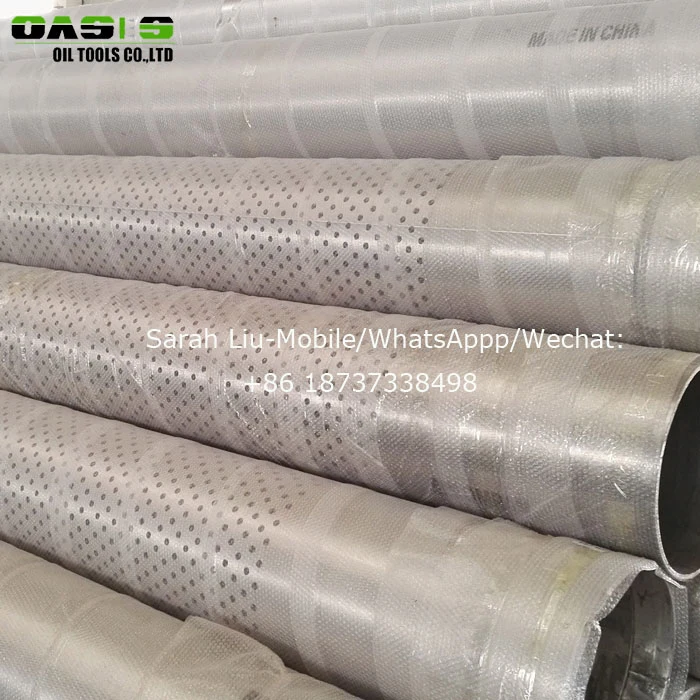 China Stainless Steel AISI304L 316L Perforated Filter Well Casing Tubing Pipe