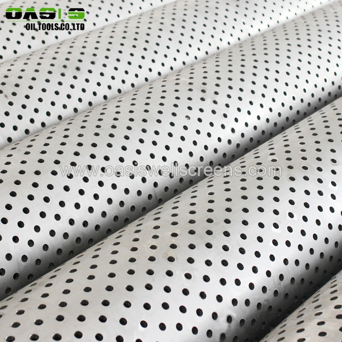 China Stainless Steel AISI304L 316L Perforated Filter Well Casing Tubing Pipe