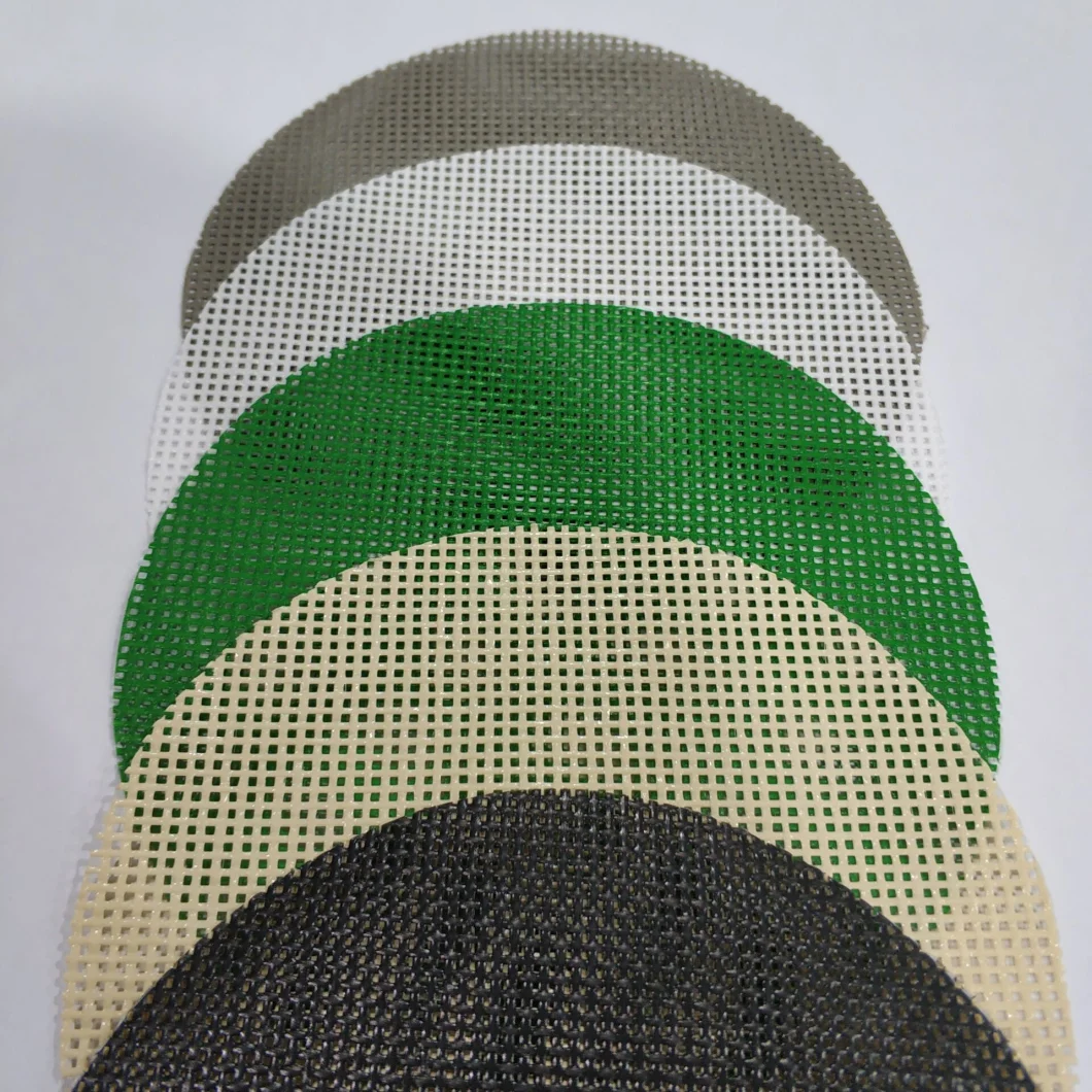 PVC Mesh Woven Fabric PVC Coated Polyester Mesh Outdoor Safety Fabric PVC Mesh Doors