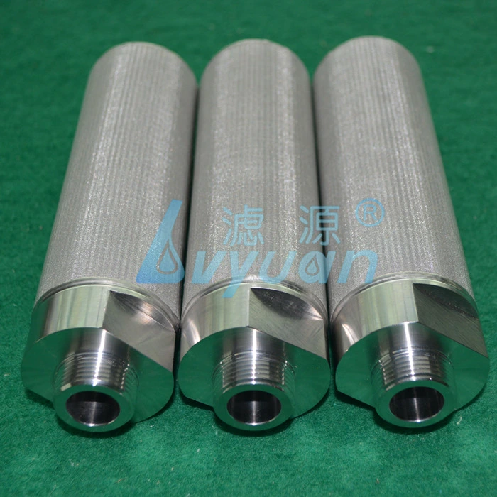 1 ~ 100 Microns Sintered Powder Filter Stainless Steel 304 316L Ss Filter Cartridge for Fuel Oil Treatment Plant Cartridge 20 Inch Housing