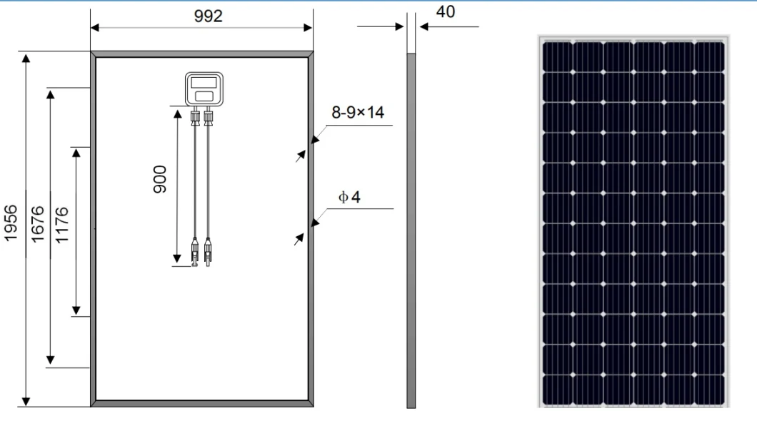 360W 370W Half Solar Cells Mono Solar Panel Black Frame and White Frame
