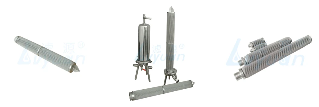 Stainless Steel Pleated Filter Cartridge with SS316 or SS316L Filter Media to Filter Industrial Liquid/Water/Oil