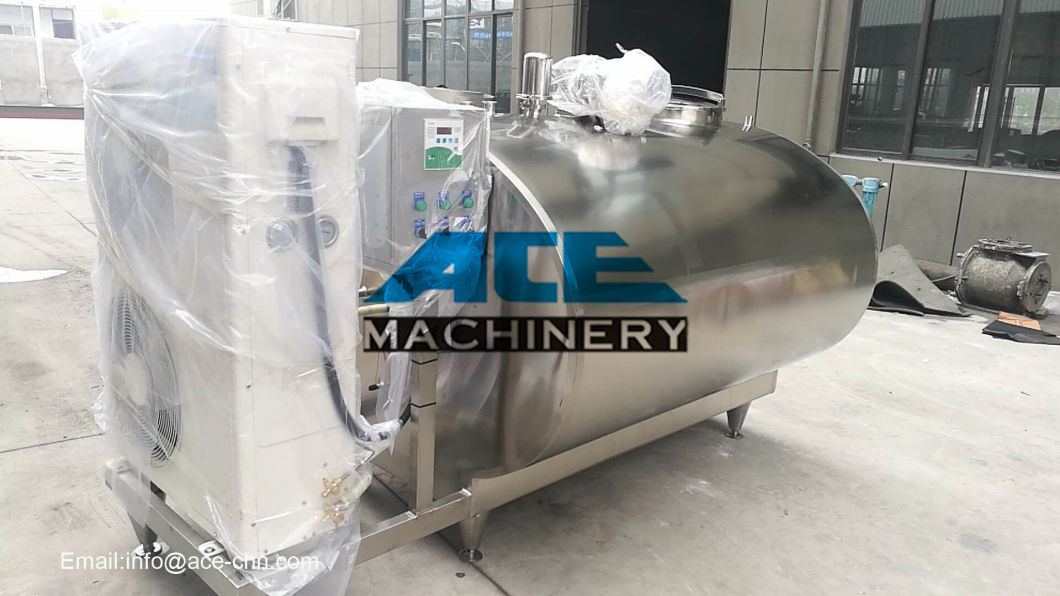 Best Price Stainless Steel CIP System Dairy Line Processing Equipment Milk Cooling Tankstainless Steel Vertical Milk Cooling Tank/Mini Milk Cooler/Milk Cooling