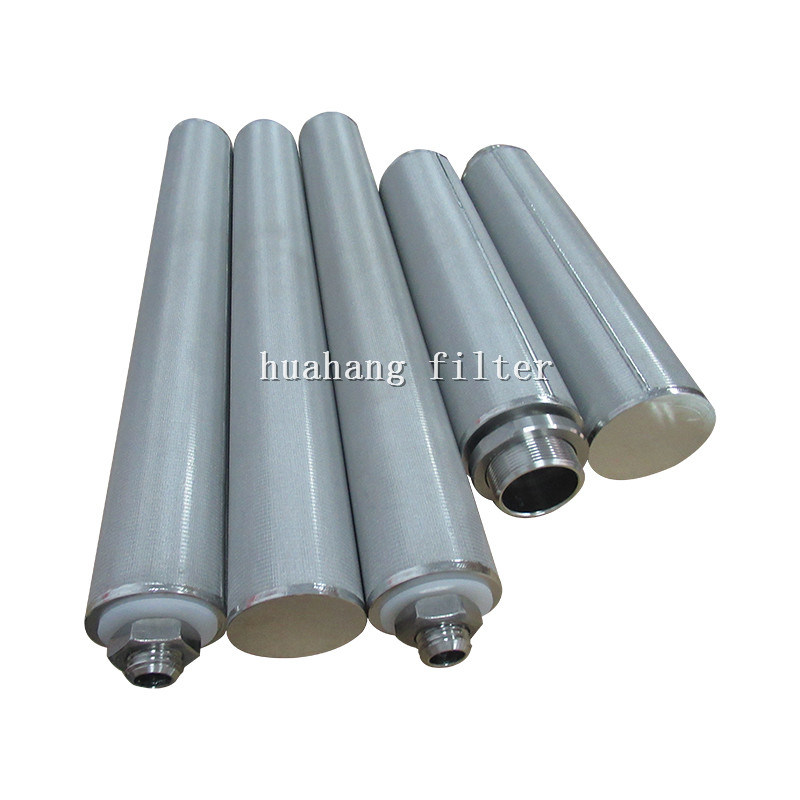 DOE/M30/M40 Factory Customized Filter Sintered Powder Stainless Steel Metal Filter for Chemical Liquid Filtration