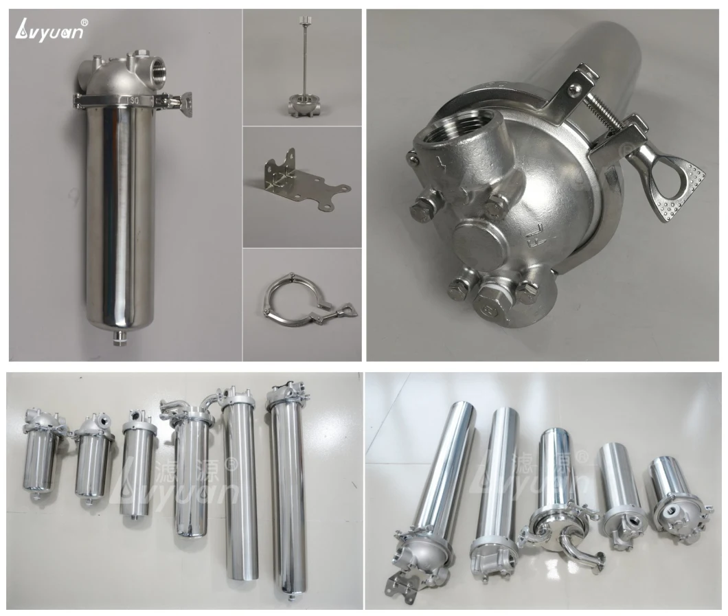 Stainless Steel Filter Housings Single Core Water Filter for Bottle Water Filtration