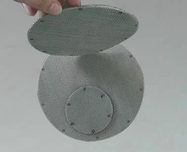 Plain Weave Sintered Stainless Steel Filter Mesh Disc