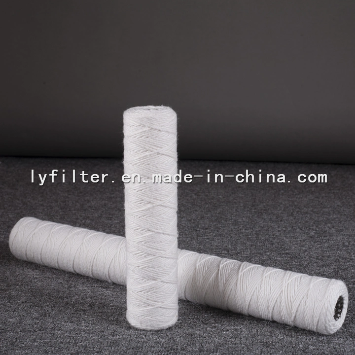 10 Micron 30 Inch String Wound PP Spun Filter Cartridge with 222/226/Fin End Cap