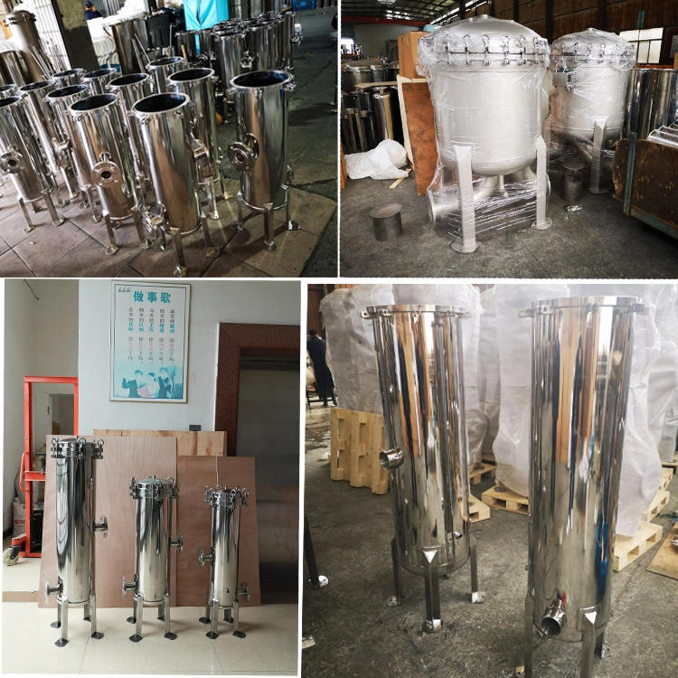 Manufacture Signal and Double Cartridge Filter Stainless Steel Filter Housing