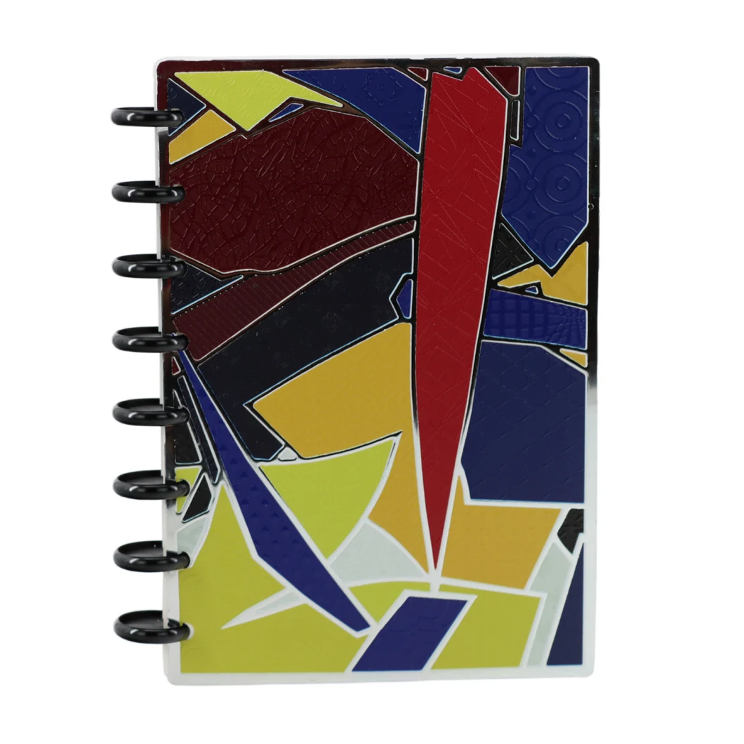 A5 Custom Personalized Fashion School & Office Supplies PVC Cover Loose-Leaf Composition Planner with Discs Binding