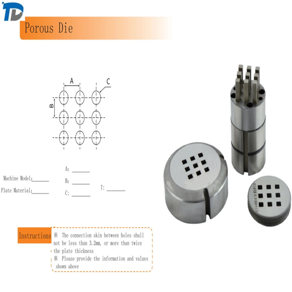 Thick Turret Froming Series Punch Dies/ Porous Die