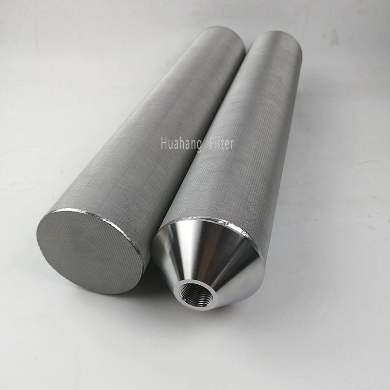 micro 316L sintered powder filter stainless steel wire mesh sintered filter cartridges