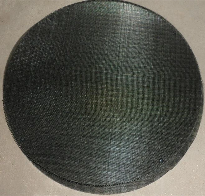 Dutch Weave Black Wire Mesh Cloth Disc/Extruder Filter Screen