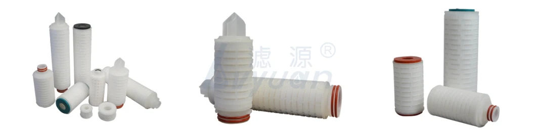 0.22 0.45 Micron 10 Inch Water Filter Element PP/PVDF Membrane Pleated Filter Cartridge