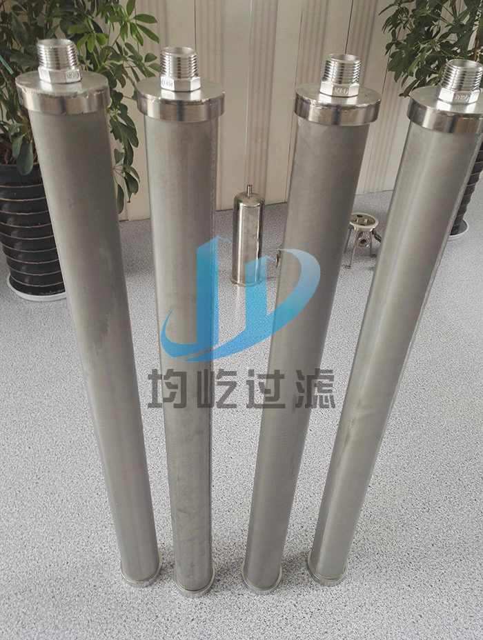 Industrial Metal Powder Sintered Titanium Water Filter Candle Cartridge for Chemical Reagent