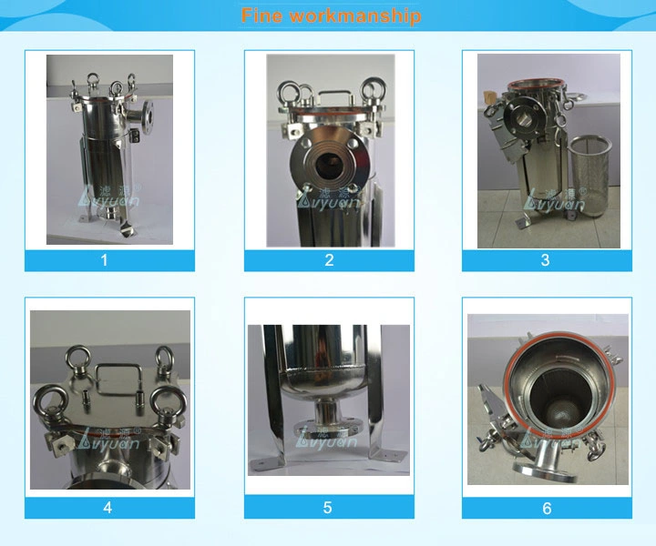 ISO Certificated 304 316L 10 Inch Clamp Vessel Single Stage Water Filter Housing with Single 222 Pleated Filter Element