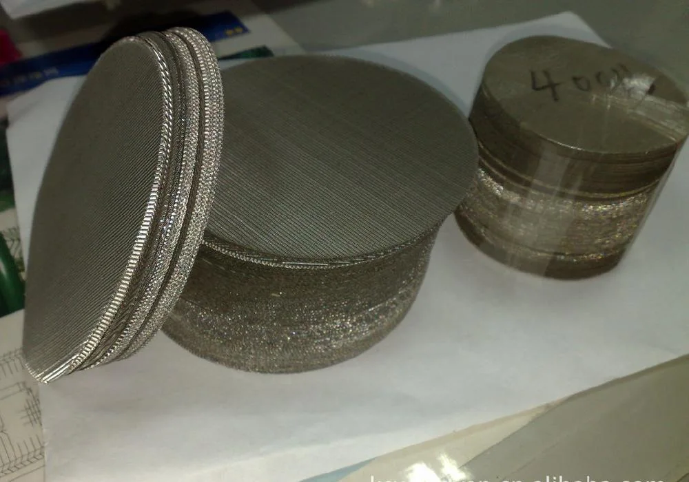 SUS304 316 316L 2-5 Layers Sintered Metal Mesh Filter Discs