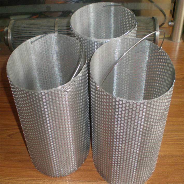 Stainless Steel Sintered Perforated Wire Mesh Filter Tube