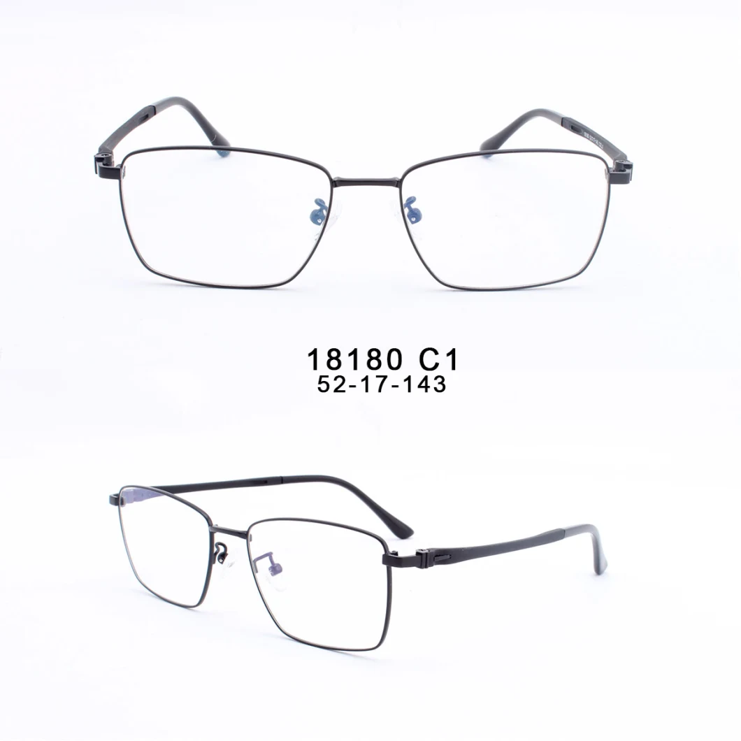 New Fashion Trend Metal Eyeglasses Frame High End Optical Frame Square Metal Optical Frame