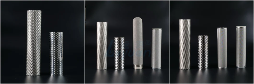 Industrial Sintered Cartridge Filter Stainless Steel Pleated Water Filter Cartridge for Oil/Beverage Filtration