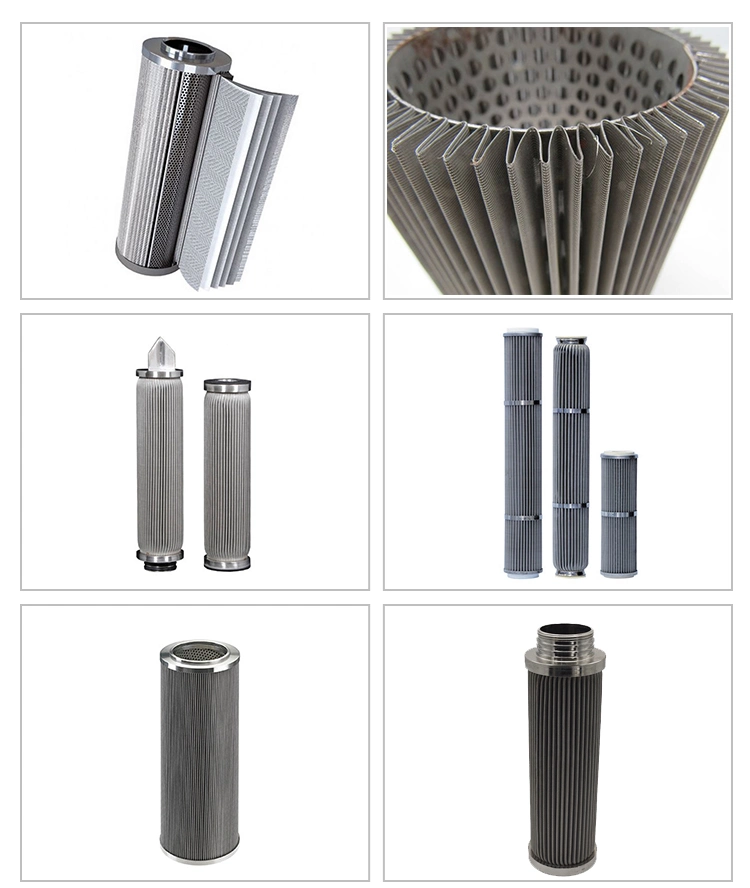 316L Pleated Metal Mesh Cartridge Sintered Felt Filter Tube