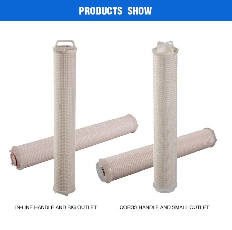 Darlly Economical 165mm Diameter PP Pleated High Flow Pleated Filter Cartridge for Microelectronics Oil Chemical