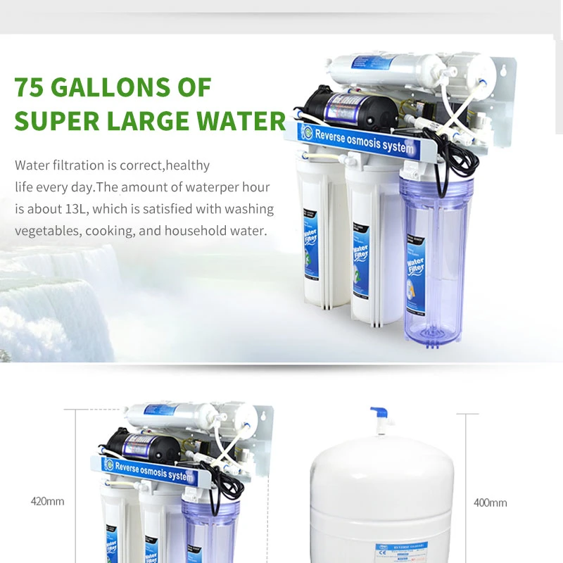 Automatic Household RO Water Purifier Health Water Filter System RO-5p-5g Retail Aquarium Filter